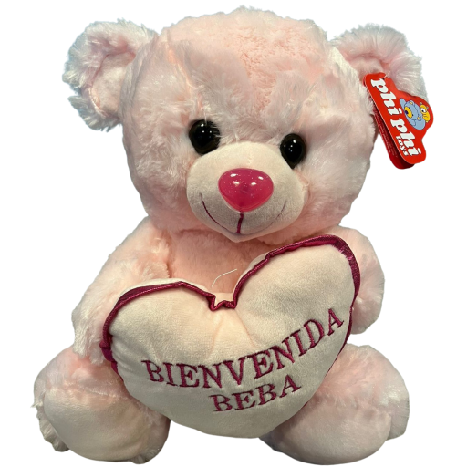 Peluche osito corazon nacimiento 3915